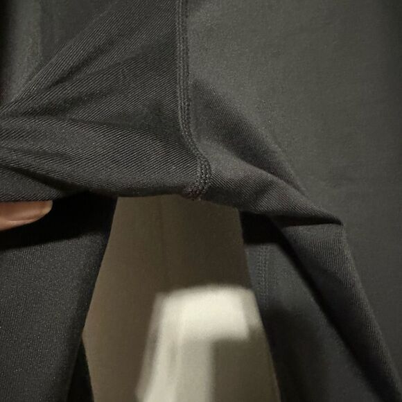 FILA dark gray yoga pants , flared bottoms, side drawstrings to cinch waist - Picture 7 of 8